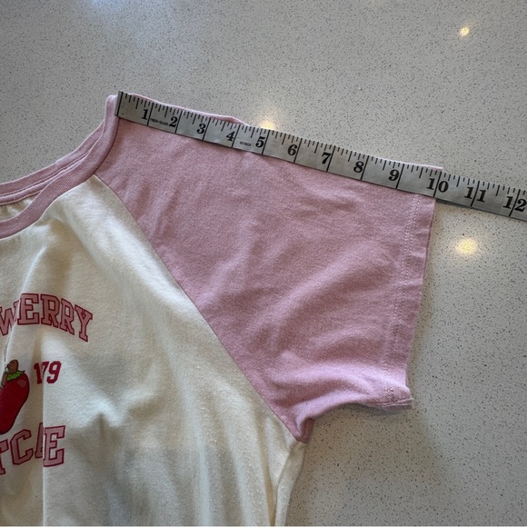 Casual Pink and White Short Sleeve Tees - Picture 6 of 12